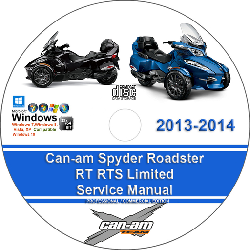 Can-am 2013 2014 RT RTS Spyder Factory Service Repair Manual + Wiring