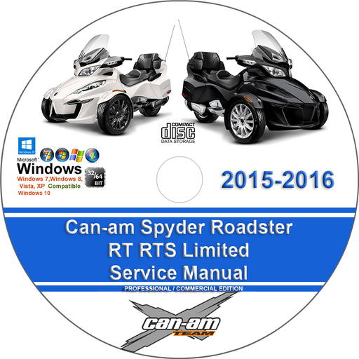 Can-am 2015 2016 Spyder Roadster RT RTS Factory Service Repair Manual + Wiring