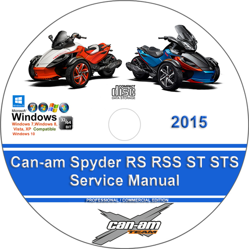Can-am 2015 Spyder RS RSS ST STS Factory Service Repair Manual + Wiring