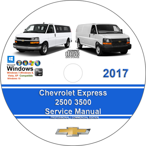 Chevrolet Express 2017 2500 3500 Factory Service Repair Manual + Wiring