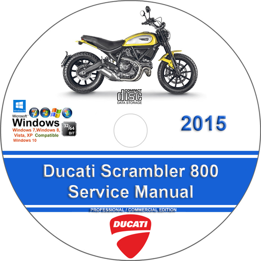 Ducati Scrambler 800 2015 Factory Service Repair Manual + Wiring