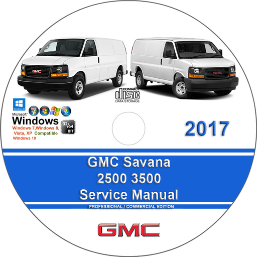 GMC Savana 2017 2500 3500 Factory Service Repair Manual + Wiring