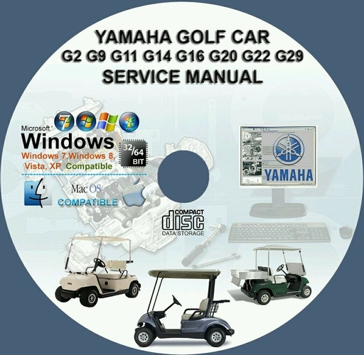 Yamaha Golf Car G2 G9 G11 G14 G16 G19 G20 G22 G29YDRE G29YDRA Factory Service Repair Manual