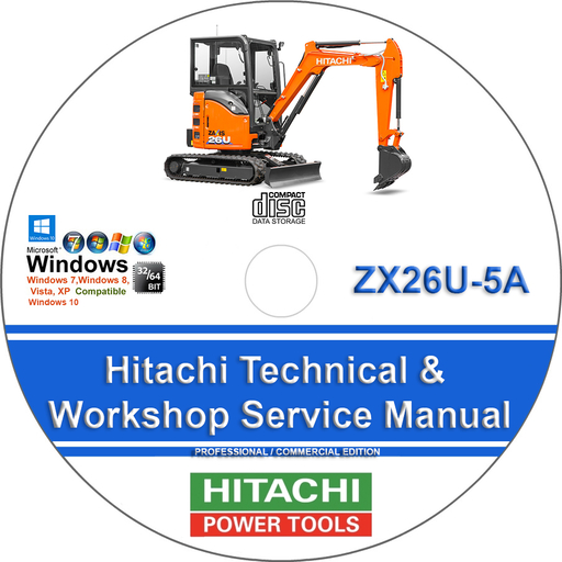 Hitachi ZX26U-5A Factory Service Repair Manual ZX26U5A