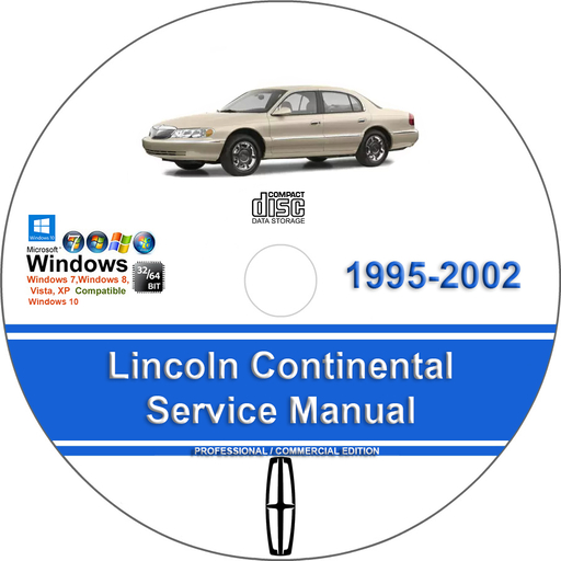Lincoln Continental 1995 1996 1997 1998 1999 2000 2001 2002 Factory Service Repair Manual