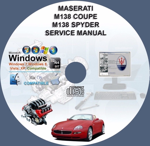 Maserati M138 Coupe and Spyder Factory Service Repair Manual