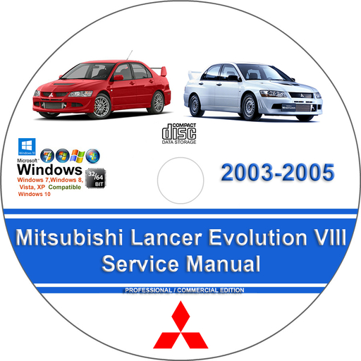 Mitsubishi Lancer Evolution 2003 2004 2005 VIII Factory Service Repair Manual