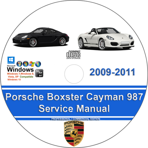 Porsche Boxster Cayman 2009 2010 2011 987 Factory Service Repair Manual