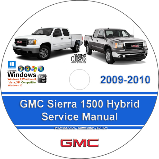 GMC Sierra 2009 2010 1500 Hybrid Factory Service Repair Manual + Wiring