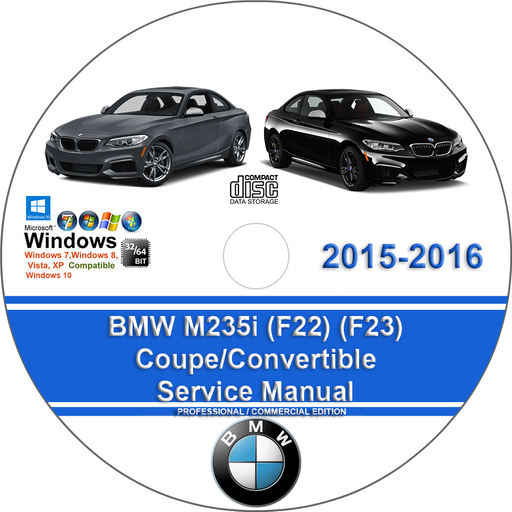 BMW M235i 2015 2016 Coupe Convertible Factory Service Repair Manual + Wiring