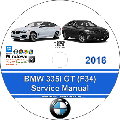 BMW 335i 2016 GT Factory Service Repair Manual + Wiring