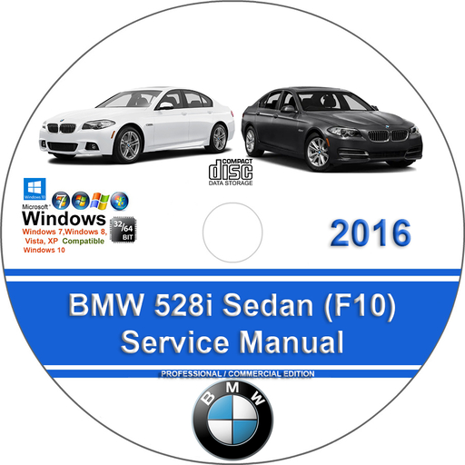 BMW 528i 2016 Sedan Factory Service Repair Manual + Wiring