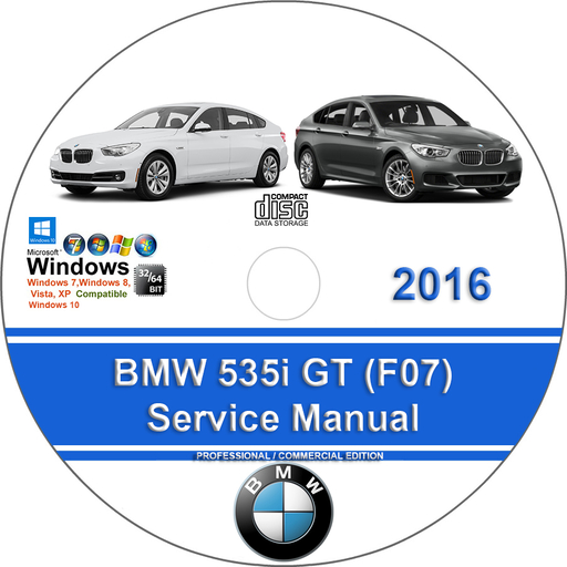 BMW 535i 2016 GT Factory Service Repair Manual + Wiring
