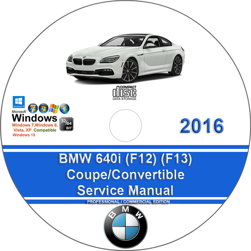 BMW 640i 2016 Coupe Convertible Factory Service Repair Manual + Wiring
