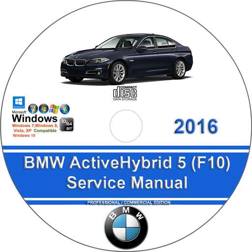 BMW ActiveHybrid 5 2016 Factory Service Repair Manual + Wiring