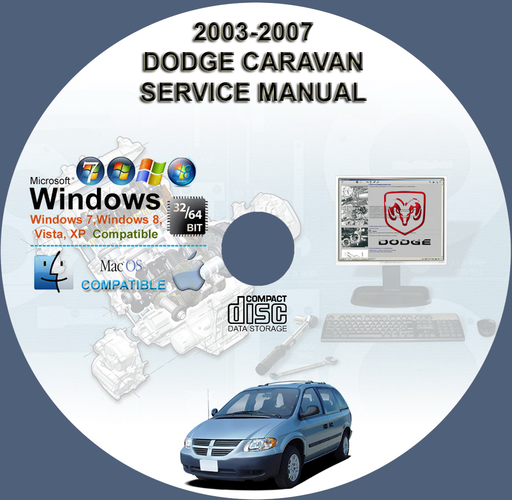Dodge Caravan 2003 2004 2005 2006 2007 Factory Service Repair Manual + Wiring
