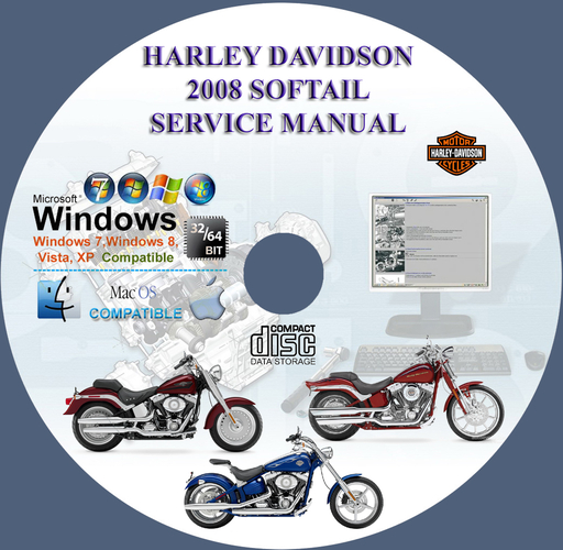 Harley Davidson Softail 2008 Factory Service Repair Manual
