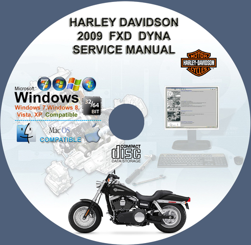 Harley Davidson FXD DYNA 2009 Factory Service Repair Workshop Manual + Wirings