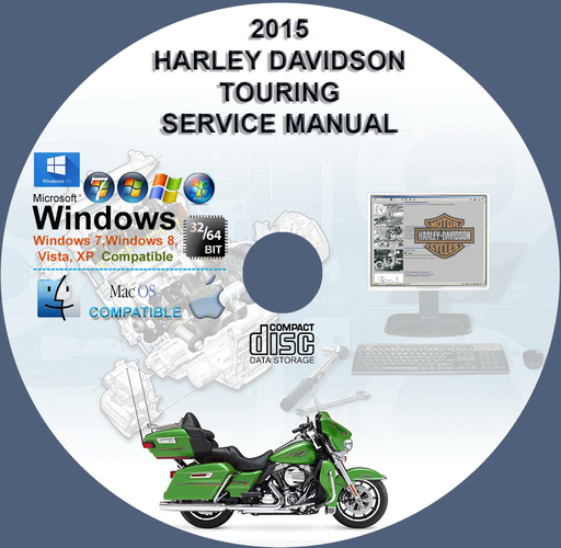 Harley Davidson 2015 Touring All Models Factory Service Repair Manual + Wirings