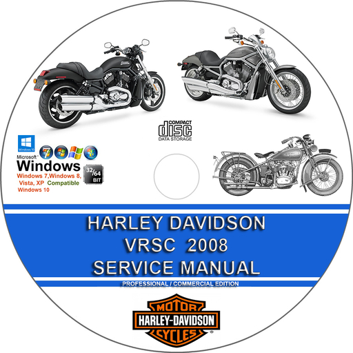Harley Davidson VRSC Models 2008 Factory Service Repair Manual + Wirings