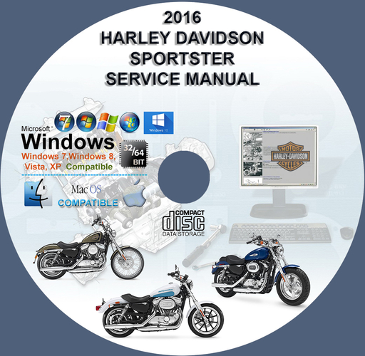 Harley Davidson 2016 Sportster All Models Factory Service Repair Manual + Wirings