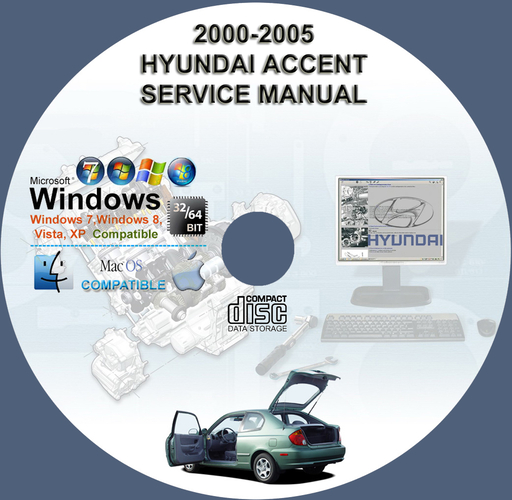 Hyundai Accent 2000 2001 2002 2003 2004 2005 Factory Service Repair Manual + Wirings