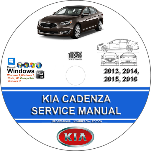 KIA CADENZA 2014 2015 2016 Factory Service Repair Manual