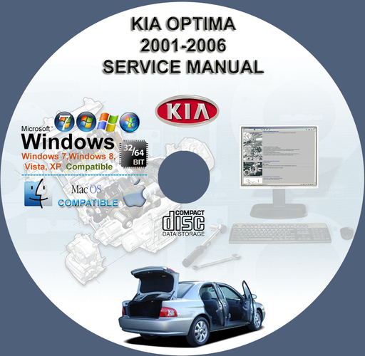 Kia Optima 2001 2002 2003 2004 2005 2006 Factory Service Repair Manual + Wiring