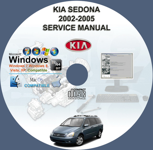 Kia Sedona 2002 2003 2004 2005 Factory Service Repair Manual + Wiring