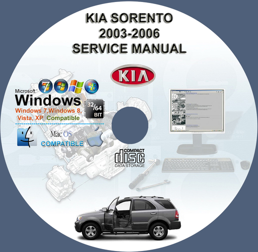 Kia Sorento 2003 2004 2005 2006 Factory Service Repair Manual + Wiring