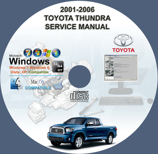 Toyota Tundra 2001 2002 2003 2004 2005 2006 Factory Service Repair Manual + Wirings