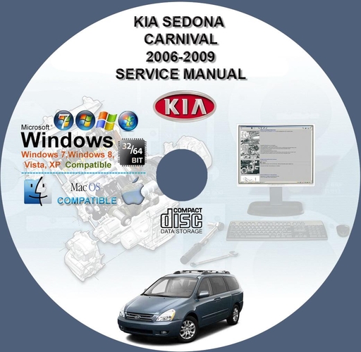Kia Sedona Carnival 2006 2007 2008 2009 Factory Service Repair Manual