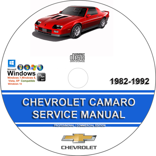 CHEVROLET CAMARO 1982 1983 1984 1985 1986 1987 1988 1989 1990 1991 1992 Factory Service Repair Manual