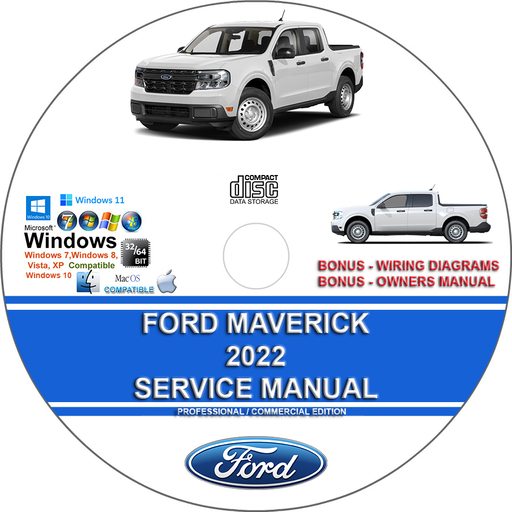 Ford Maverick 2022 Factory Workshop Service Repair Manual + Wiring Diagrams
