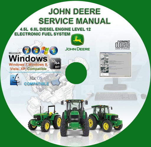 John Deere 4.5L 6.8L Diesel Engine Level 12 Electronic Fuel System Factory Service Repair Manual CTM331