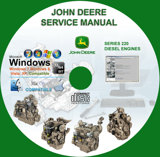 John Deere Series 220 Diesel Engines Factory Service Repair Technical Manual