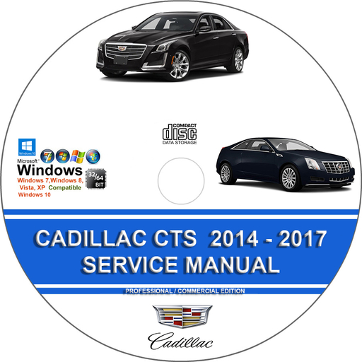 Cadillac CTS 2014 2015 2016 2017 Factory Service Repair Manual + Wiring Diagram