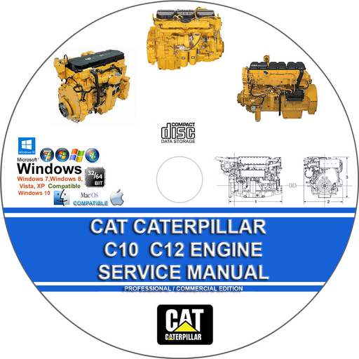 Cat Caterpillar C10 C12 C15 C16 C18 Engine Factory Service Repair Manual