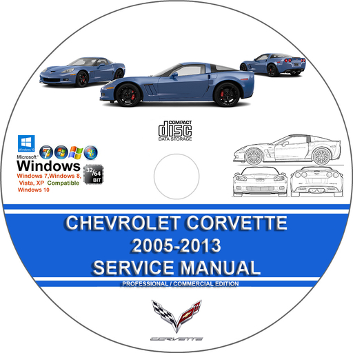 Chevrolet Corvette 2005 2006 2007 2008 2009 2010 2011 2012 2013 Factory Service Repair Manual + Wirings