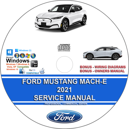 Ford Mustang Mach-E 2021 Factory Workshop Service Repair Manual + Wiring Diagrams