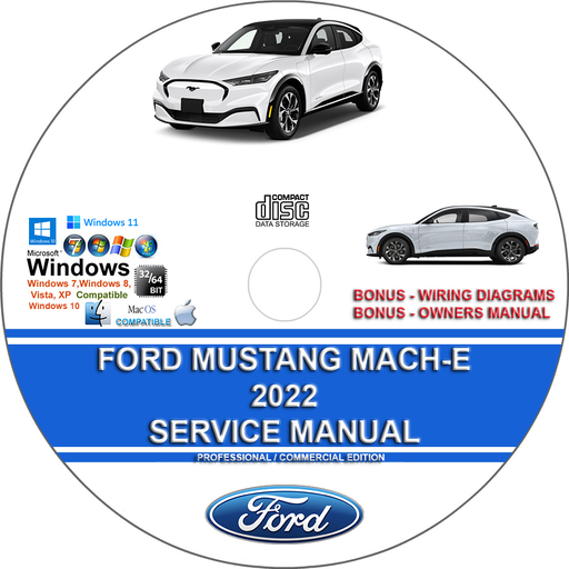 Ford Mustang Mach-E 2022 Factory Workshop Service Repair Manual + Wiring Diagrams