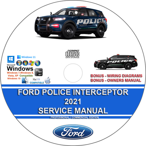 Ford Police Interceptor Explorer 2021 Factory Workshop Service Repair Manual + Wiring Diagrams