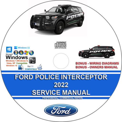Ford Police Interceptor Explorer 2022 Factory Workshop Service Repair Manual + Wiring Diagrams