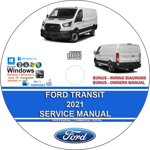 Ford Transit 2021 Factory Workshop Service Repair Manual + Wiring Diagrams