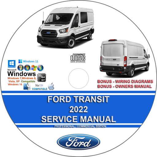 Ford Transit 2022 Factory Workshop Service Repair Manual + Wiring Diagrams