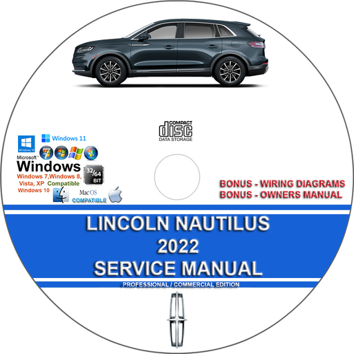 Lincoln Nautilus 2022 Factory Workshop Service Repair Manual + Wiring Diagrams