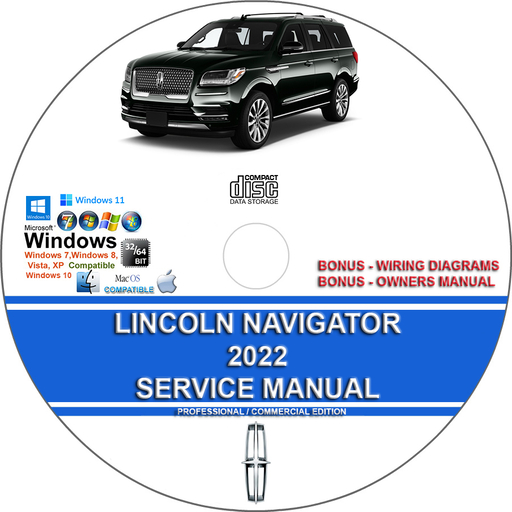 Lincoln Navigator 2022 Factory Workshop Service Repair Manual + Wiring Diagrams
