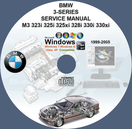 BMW 3-SERIES E46 SEDAN COUPE CONVERTIBLE SPORT WAGON FACTORY SERVICE REPAIR MANUAL 1999 2000 2001 2002 2003 2004 2005