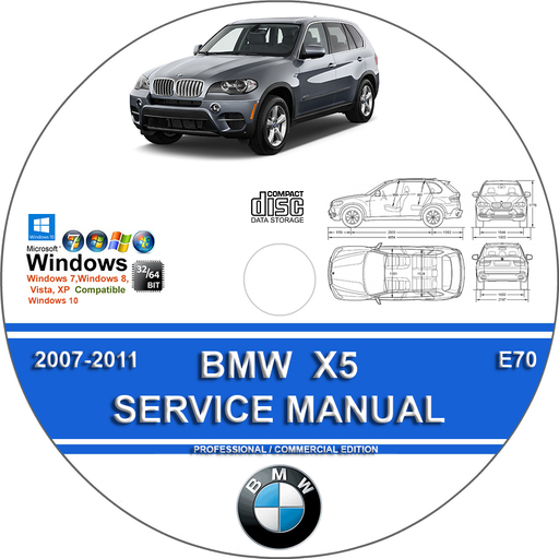 BMW X5 E70 Complete Workshop Factory Service Repair Manual 2007 2008 2009 2010 2011