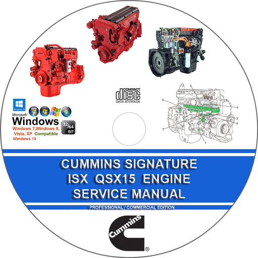 CUMMINS ENGINES SIGNATURE ISX QSX15 FACTORY SERVICE REPAIR MANUAL